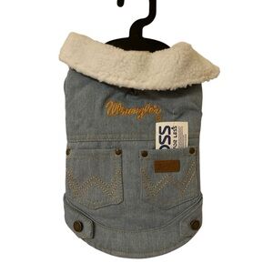 Wrangler Light Denim X-Small Dog Jacket - NWT